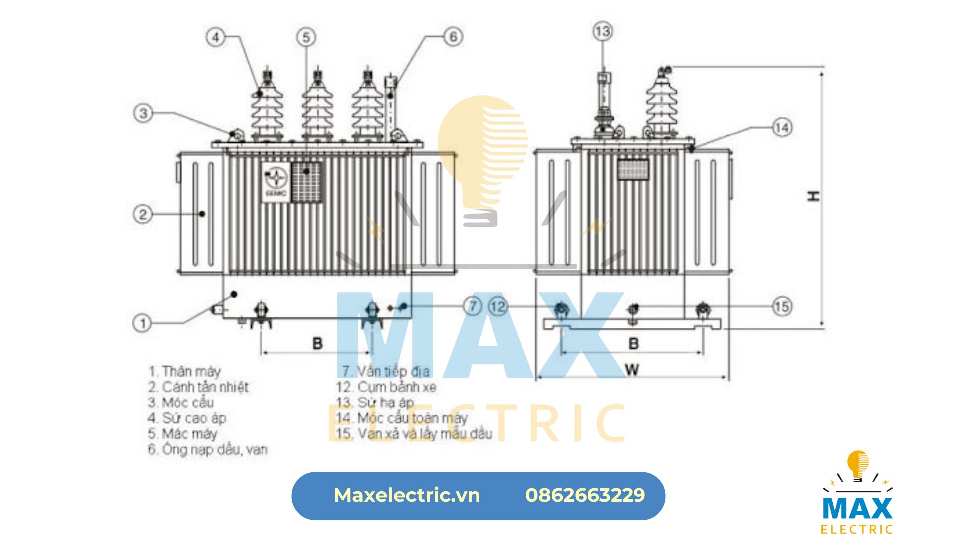 Cấu tạo cơ bản của một trạm biến áp 110kV