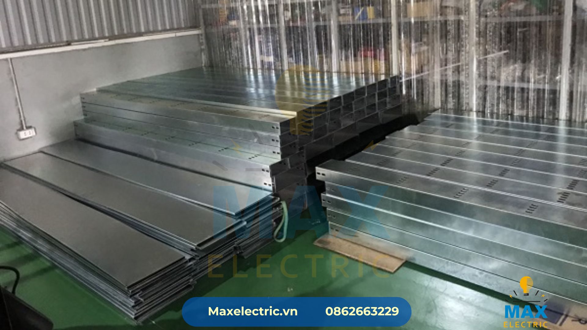 Sản xuất thang máng cáp tại Max Electric