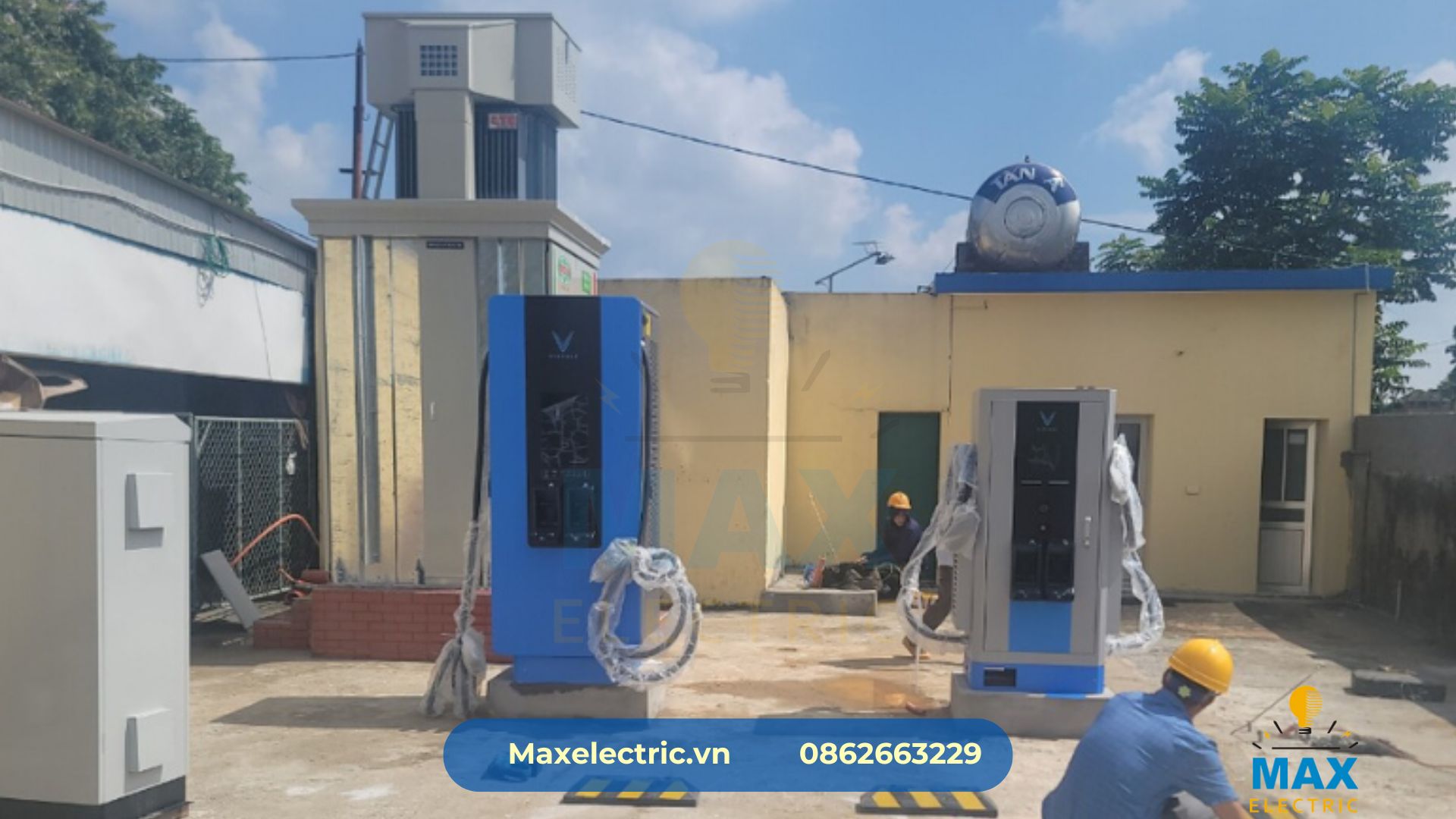 Trạm biến áp cho trạm sạc xe điện