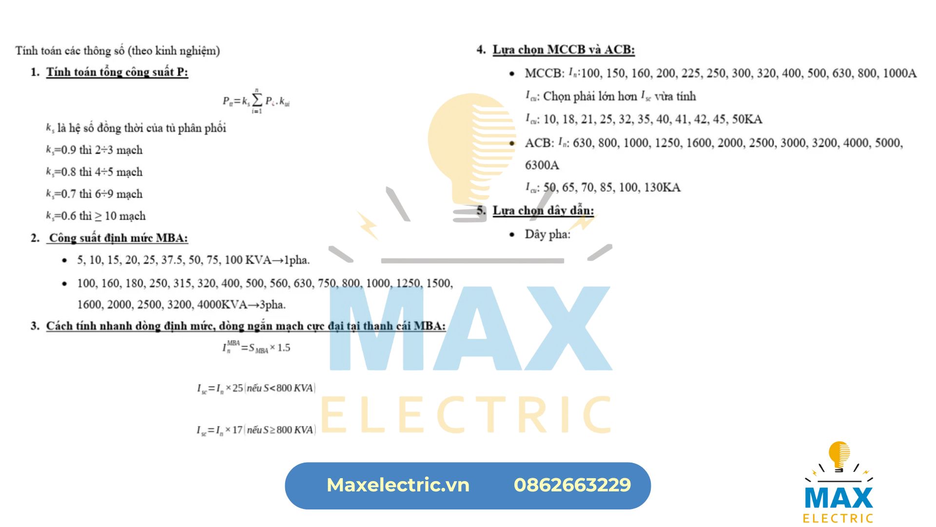 Tính công suất trạm biến áp cho trạm sạc ?