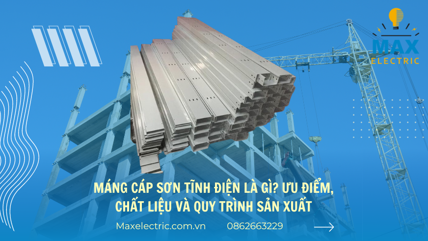 máng cáp sơn tĩnh điện