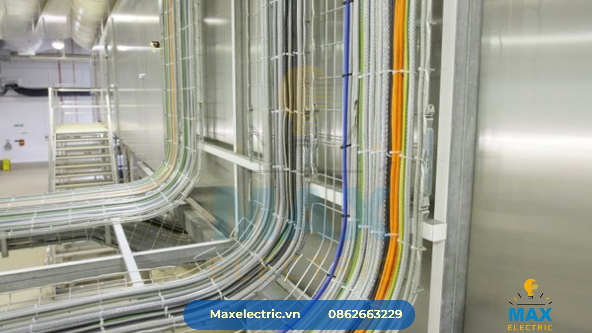 Các bước xếp dây điện trên thang cáp đúng tiêu chuẩn 